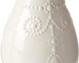 8&quot; Fluted Vase, 1.85 Lb, Lenox White French Perle - £36.16 GBP