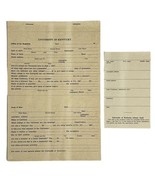 Vtg 1940&#39;s University of Kentucky Lexington College Admission Form Libra... - $19.48 CAD