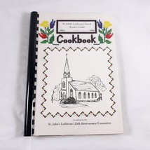 St Johns Lutheran Church Lyons Creek Kansas Cookbook Recipe Book Vintage 1986 - £13.20 GBP