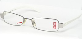 Levi&#39;s LS2507 A013 Shiny Silver Eyeglasses Glasses Metal Frame 53-17-140mm - £31.15 GBP