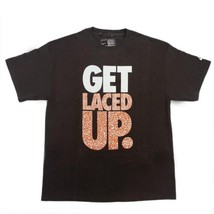 Nike Mens Get Laced Up T-Shirt Color Brown Orange White Size Large - £40.53 GBP