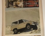 1967 Ford Bronco Vintage Print Ad Advertisement pa13 - £8.56 GBP