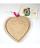 Brown Bag Cookie Art Mold 2000 Heart Hill Art Nouveau Ceramic 5.75in RARE - $19.79