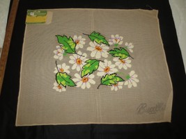 Bucilla Pre-Worked Daisy Design Wonder-Weave Needlepoint Canvas - 22&quot; X 27&quot; - £31.47 GBP