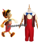 Pinocchio Pinocchio Cosplay Costume Halloween Outfits Carnival Suit - £63.60 GBP