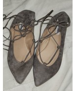 Steve Madden Eleanorr Strap Wrap Size 10 Womens Shoes Leather Gray - £19.95 GBP
