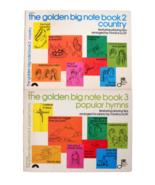 The Golden Big Note Book Lot of 2 Books Country & Hymns Arranged by Monica Scott - $13.81