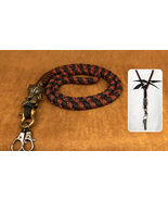 Paracord Neck Lanyard, Detachable Wolf, Personalized Gift - $59.99