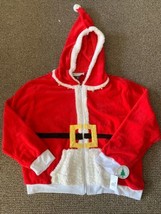 Santa Clause Zip Up Hoodie Size 3X - £73.24 GBP