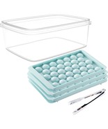 Round Ice Cube Tray With Lid Ice Mold Ice Maker Circle Ice Ball Cube Tra... - £23.45 GBP