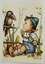 Hummel 14701 Sweet Baby Singing to Bird Josef Mueller Postcard R1 - £3.09 GBP