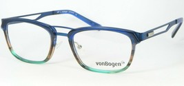 Xp By Von Bogen 1351 C04 Blue /BROWN /GREEN Eyeglasses Von Bogen 53-19-135mm - £131.90 GBP