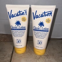 2 VACATION Classic Lotion Broad Spectrum SPF 50 Sunscreen 6 fl oz New &amp; ... - $23.75