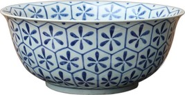 Bowl Turtle Shell Blue Colors May Vary White Variable Ceramic Handmade - $419.00