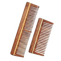 Kacchi Wooden Comb, Hair Growth, Hairfall, Dandruff Control for Men, Women - £9.35 GBP