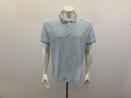 Gap Men&#39;s Polo Shirt Size XL Blue Cuffed Short Sleeve Pique Polo - $10.79 CAD