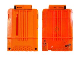 NERF Lot of 2 Orange (1 ea C-031G &amp; C-031D) Dart Gun Cartridge 6 Round Clips - £6.25 GBP