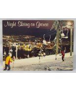 NIGHT SKIING ON GROUSE MOUNTAIN VANCOUVER BRITISH COLUMBIA BC CANADA POS... - $17.81 CAD