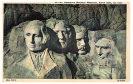 Mt Rushmore National Memorial Black Hills South Dakota Postcard Posted 1959 - £4.11 GBP