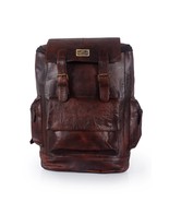 Brown leather Backpack, Genuine Leather Large Backpack, Leather Hiking B... - £146.17 GBP