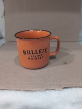 Bulleit Mug Frontier Whisky Orange Black Cup Ceramic Barware Drinkware B... - $11.88
