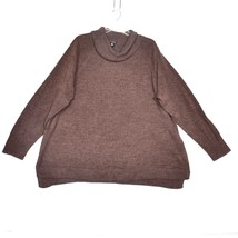 Will Smith Woman Size 2X Brown Cowl Neck Sweater - £18.93 GBP