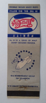 Pepsi Cola Matchbook Cover Walt Disney No 41 Bomb Bird 1940s WWII 75th S... - £27.72 GBP