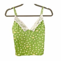 OMIGHTY Green Y2K Daisy Lace Camisole NWT - £40.35 GBP