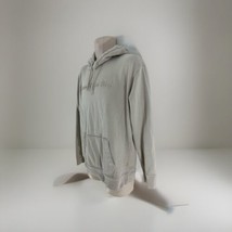 Abercrombie Fitch Mens L Off White Cotton Pouch Hoodie - £11.63 GBP