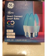 GE Cync Smart LED Light Bulbs Color Changing Decorative Light Bulbs Indo... - $26.13 CAD