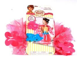 1 Disney Junior Fancy Nancy Dress Up Play Set Fancy Boa and 2 Hair Clips Pink - £17.29 GBP
