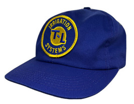 Vintage TL Irrigation Systems Hat Cap Patch Logo K Products Blue Snapback Adjust - £19.77 GBP