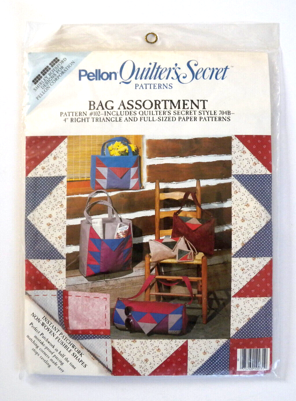 Pellon Quilter's Secret Patterns Bag Assortment Pattern #102 Shirley Botsford - $12.82