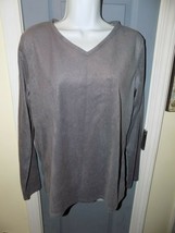 SONOMA INTIMATES SLEEPWEAR PAJAMA TOP SHIRT GRAY FLEECE SIZE M WOMEN&#39;S NWOT - £13.60 GBP