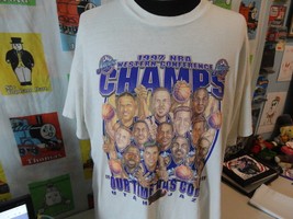 Vintage Utah Jazz 1997 NBA Finals Caricature T Shirt 2XL - £97.47 GBP