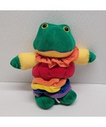 Vintage Just Friends 1998 Chosun Rainbow Musical Frog Baby Crib Toy Plush - €44,20 EUR