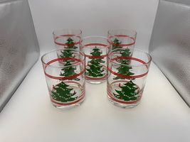 Set of 5 Waechtersbach CHRISTMAS TREE 12 oz Double Old Fashioned Glasses - $99.99