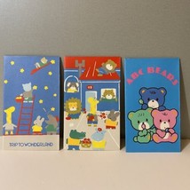 Vintage Sanrio 1979 &amp; 1985 Trip To Wonderland ABC Bears Small Envelopes - $11.99