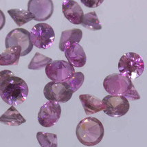 Purple Sapphire 2.5 mm Round Machine Cut Mozambique Untreated Natural Gemstone - $9.03