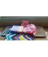 6 IPSY BAGS COSMETIC, MAKEUP, CLUTCH, POUCH, COUPONS, COINS, WALLET☆ + X... - £14.90 GBP