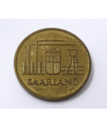 Saarland 1954 Aluminium Bronze 20 Franken Coin - $13.71