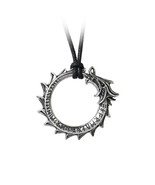 Alchemy Gothic P774  Jormungand Pendant  Necklace Antique Viking Sea Ser... - $31.17