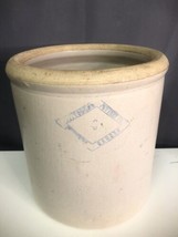 Antique Pittsburg Pottery Co Stoneware Crock #4 Four Gallon Display Made... - £119.15 GBP