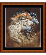 HORSE RUN - pdf cross stitch chart Original Artwork ©  Steven Michael Ga... - £9.43 GBP