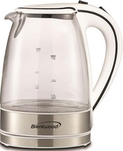 Brentwood KT-1900W Cordless Glass Electric Kettle, 1.7 Liter Volume Capacity - £24.03 GBP