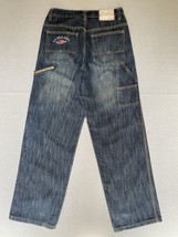 US Polo Assn Carpenter Jeans 28x32 Blue Denim Baggy Loose Dark Wash Tag 18H - £14.63 GBP
