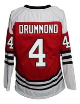 Any Name Number Drummondville Retro Hockey Jersey New Red Drummond #4 Any Size image 2