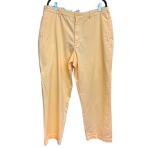 J.Crew Factory Mens Chino Pants Yellow Size 38x32 Straight Leg Flat Front Preppy - £26.85 GBP