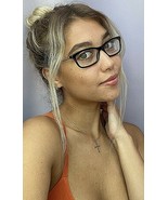 New BURBERRY B 2190 3001 54mm Black Gold Cat Eye Rx Women&#39;s Eyeglasses F... - $1,864.78 MXN