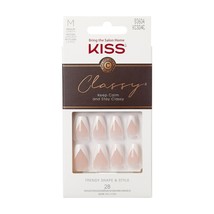 KISS NY CLASSY NAILS 28 NAILS W/ GLUE INCLUDED #KCS04 - £6.25 GBP